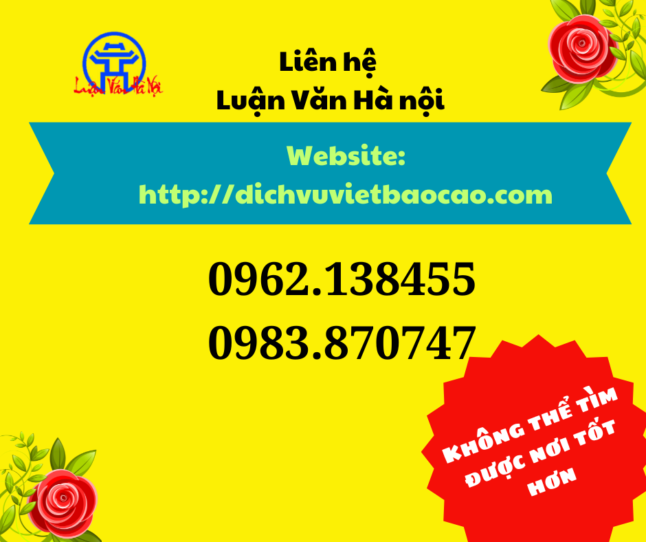 Luận văn hà nội, làm thuê chuyên đề, báo cáo thực tập, khóa luận tốt nghiệp